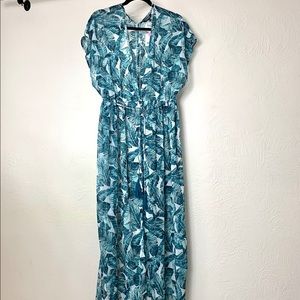 George palm leaf print coverup SzM